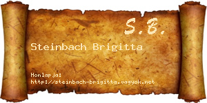 Steinbach Brigitta névjegykártya